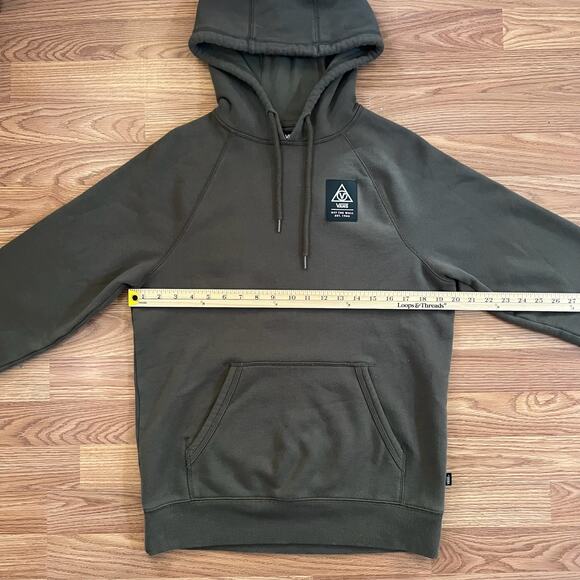VANS Versa RARE Olive Green Hoodie | S | DWR Water Repellent Skate Sweatshirt - Picture 6 of 9